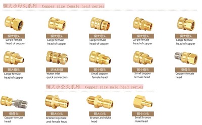 Copper size female head/ male head series